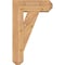 Ekena Millwork Traditional Craftsman Smooth Bracket w/ Offset Brace, Western Red Cedar, 7 1/2"W x 20"D x 32"H BKT0806X20X32TRA04SWR - alternate 4